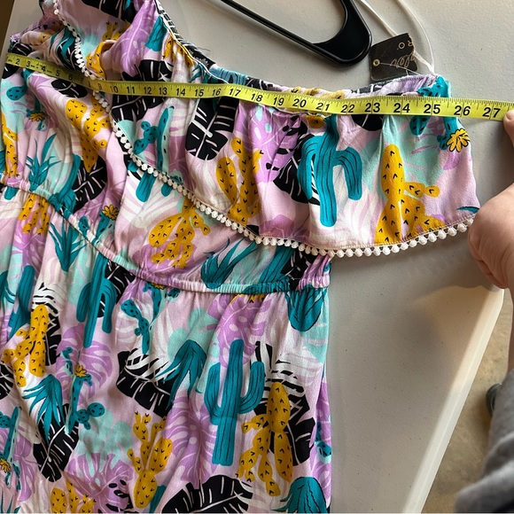 NWT Wrangler Retro One Shoulder, Bright Aztec Print Dress, Women’s Plus Size 3X - Picture 6 of 7